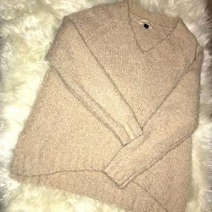 Cozy cream sweater.